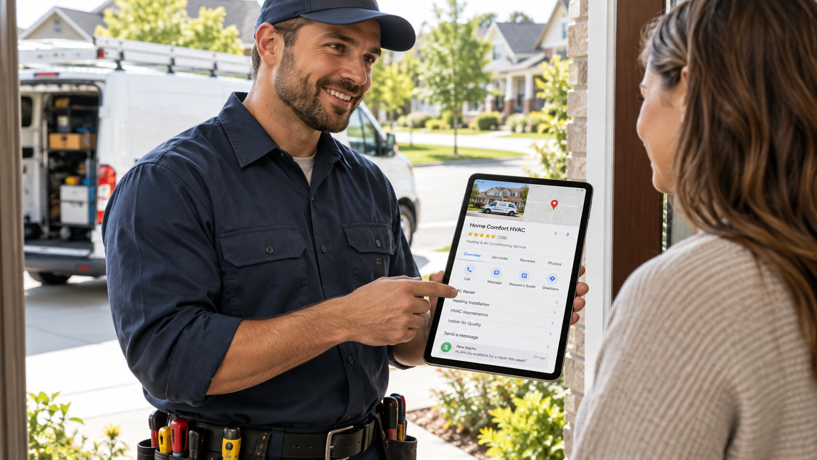 Home Service Businesses Google Business Profile illustration