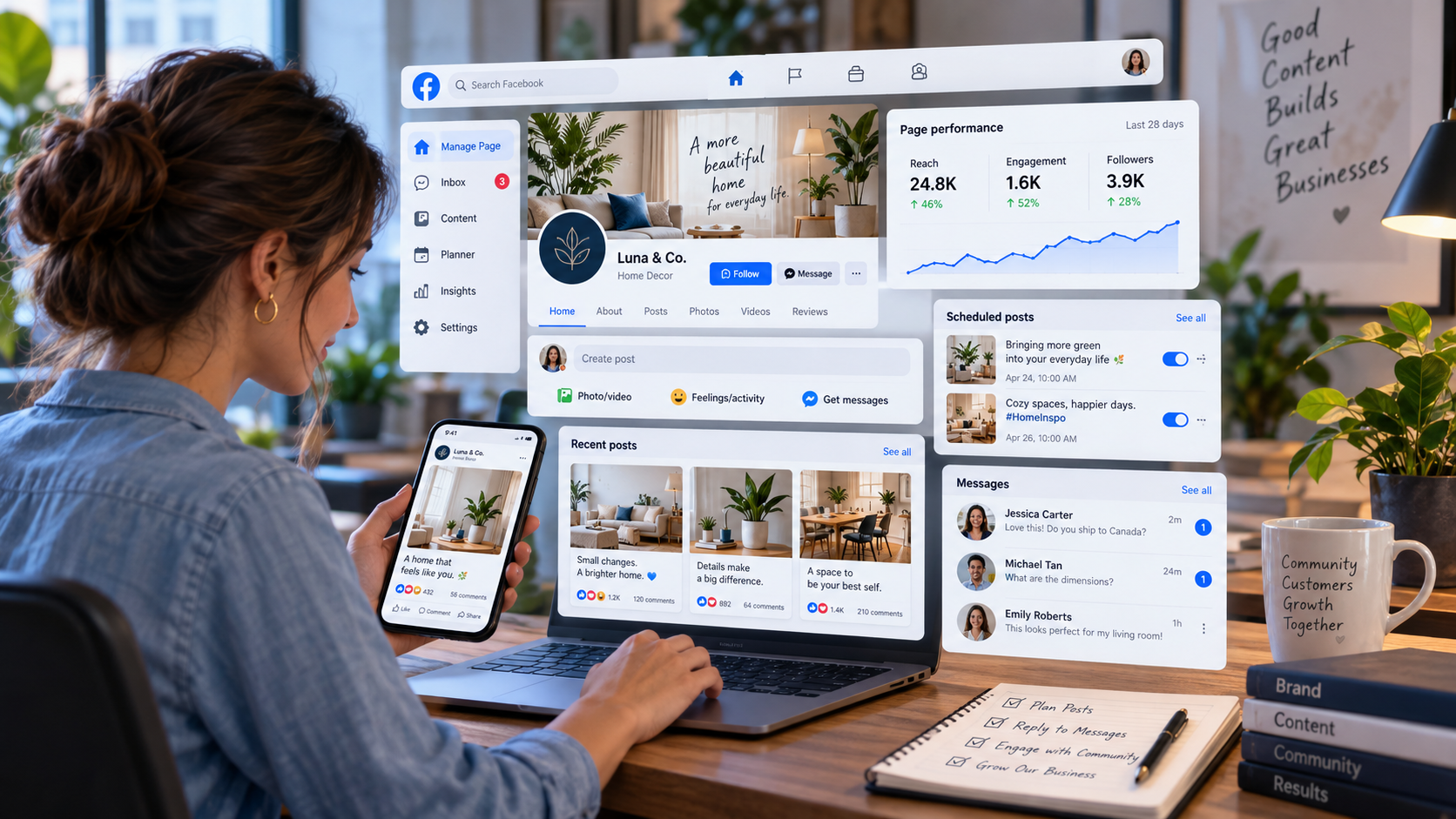 Facebook Marketing illustration