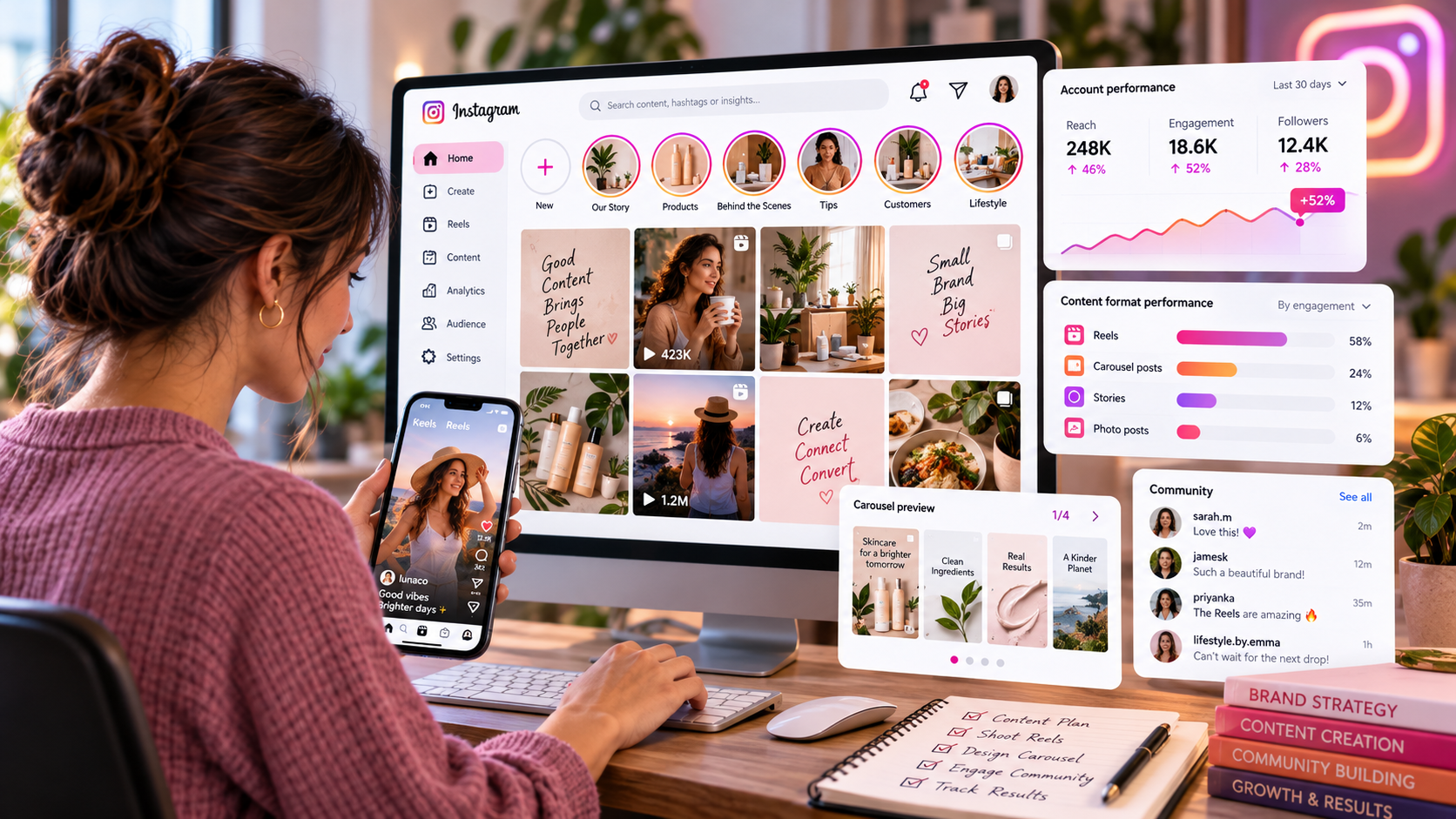 Instagram Marketing illustration