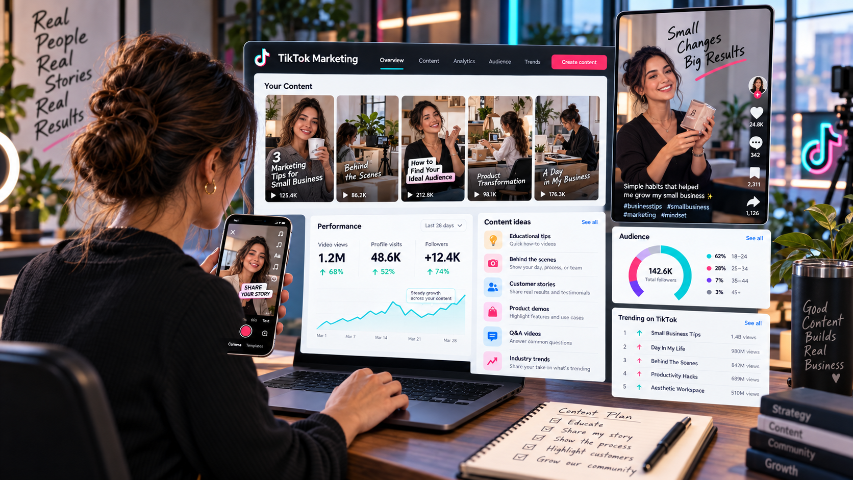 TikTok Marketing illustration