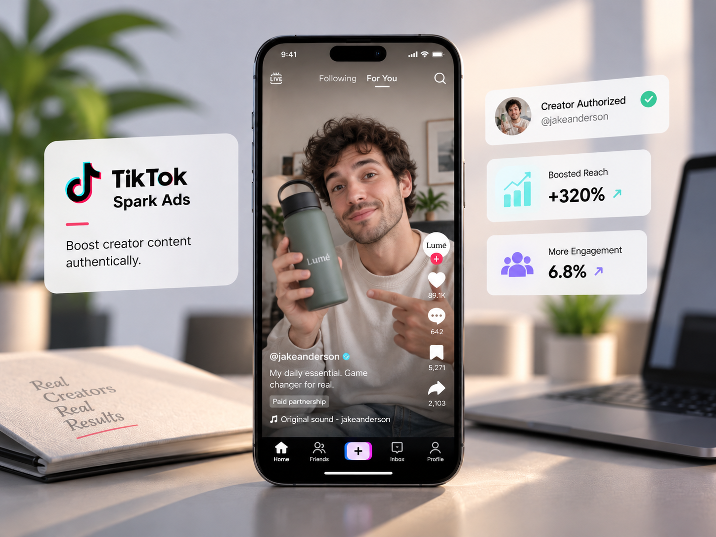 TikTok Spark Ads illustration