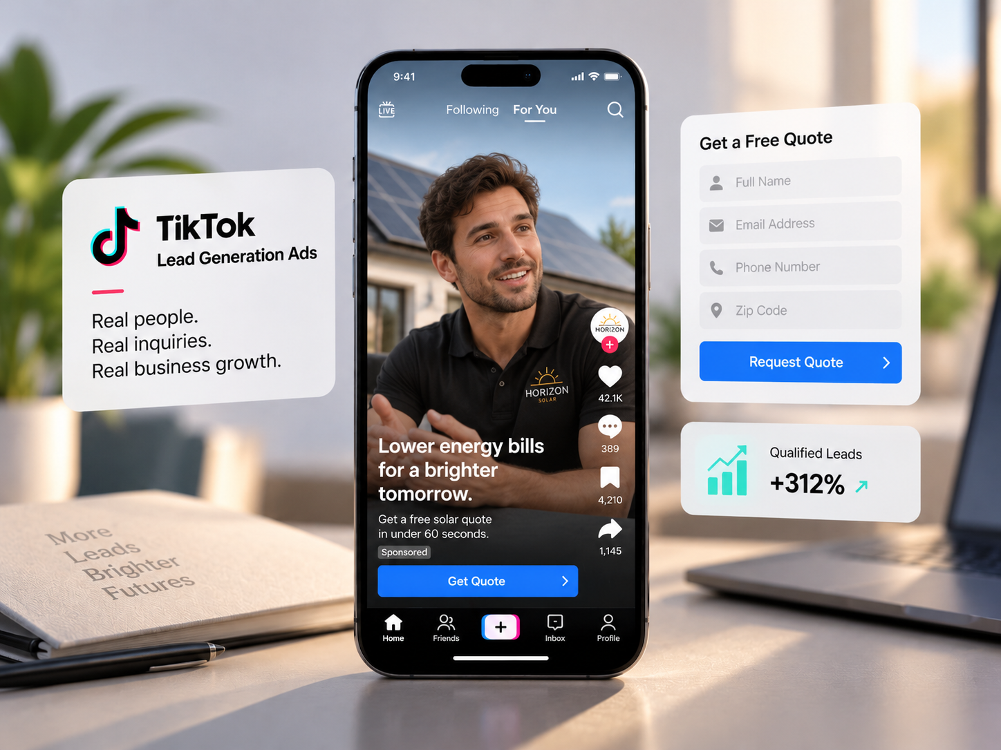 TikTok Lead Generation Ads illustration