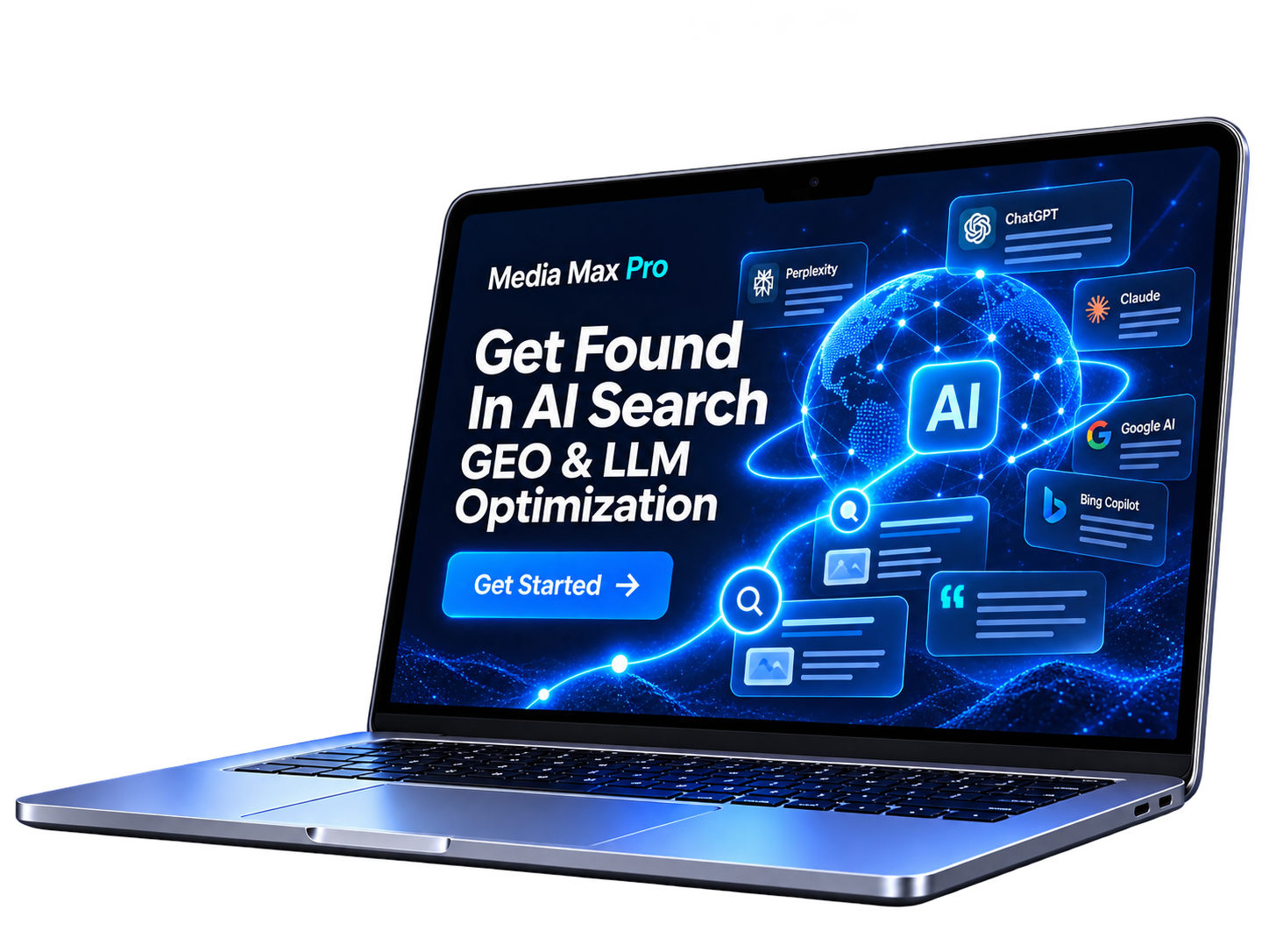 Media Max Pros GEO and LLM optimization for AI search visibility